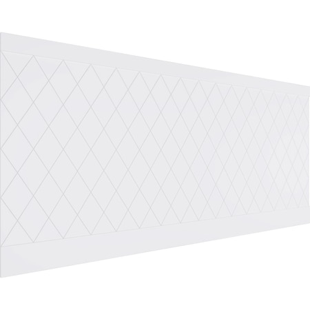 Ekena Millwork 44"H x 94 1/2"W Checkerboard PVC Wainscot Paneling Kit WPK44X94CBD